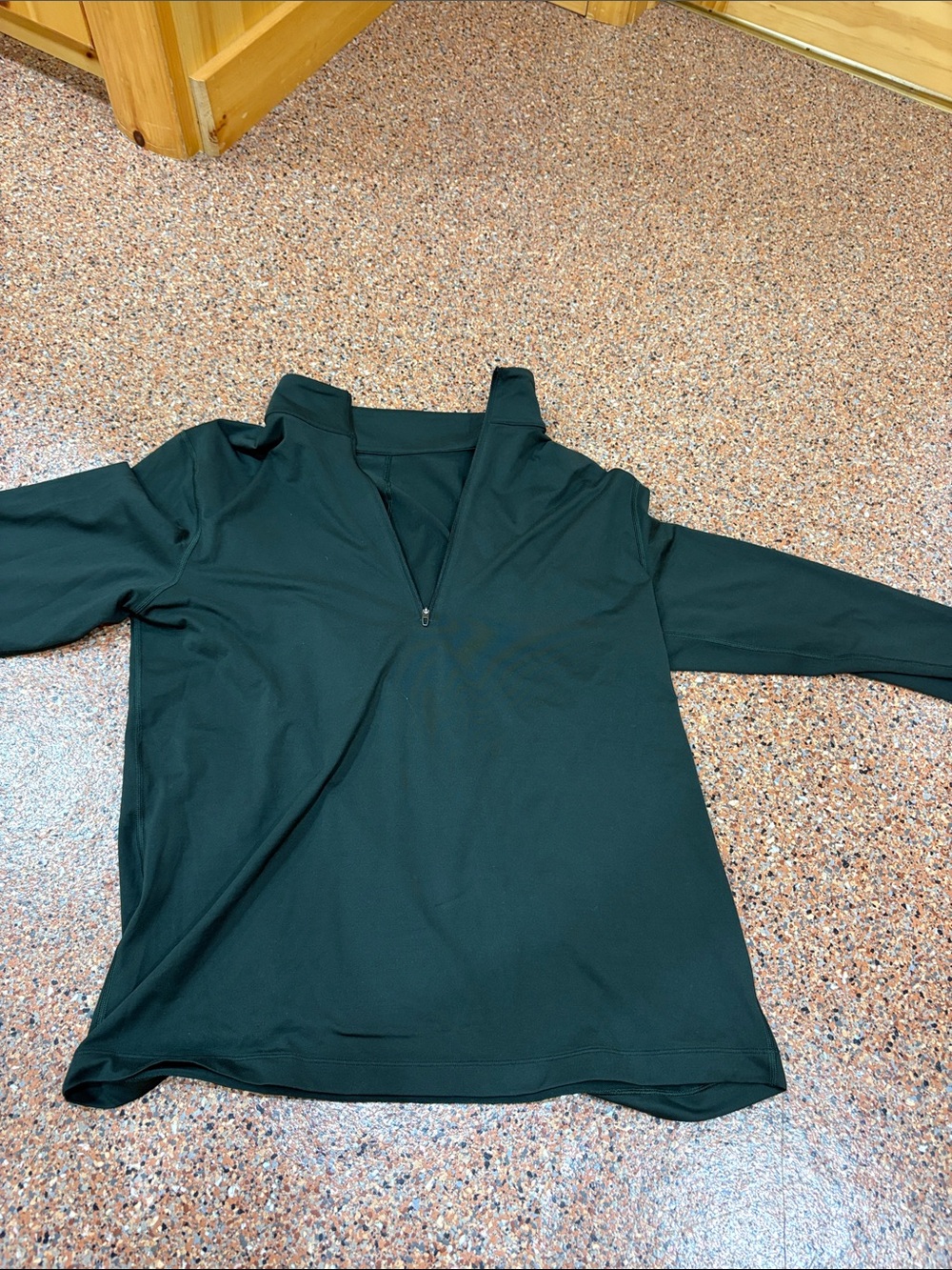 Men's Black Quarter-Zip Performance Shirt